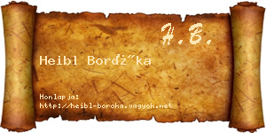 Heibl Boróka névjegykártya